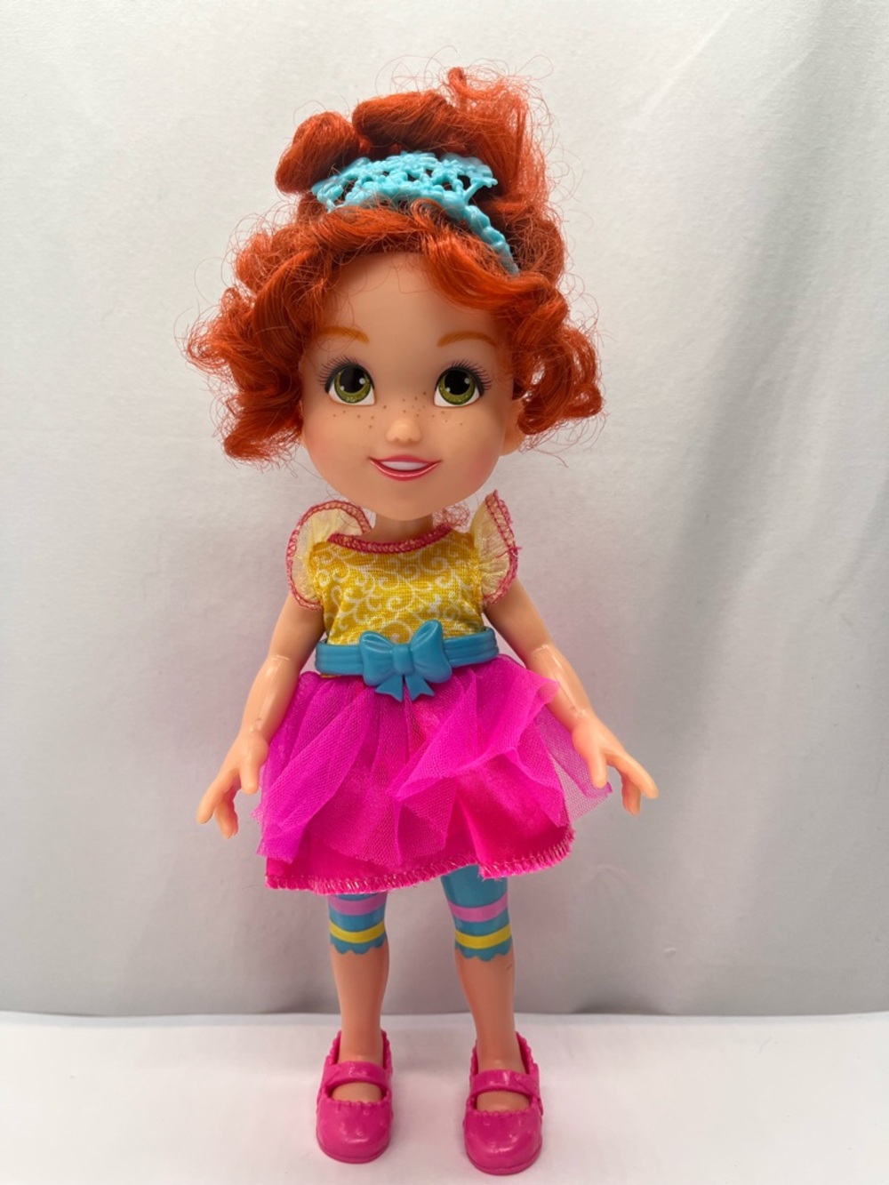 Disney Fancy Nancy Doll With Pink Tulle Toddler Fashion Doll with Aqua Tiara - Picture 4 of 9